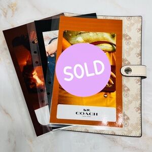 ♥︎♥︎♥︎SOLD♥︎♥︎♥︎COACH Planner/Notebook Dashboard Inserts | A6 Rings